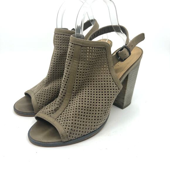 Kelsi Dagger Brooklyn Perforated Suede Sandals Women's 10 US - Picture 1 of 10